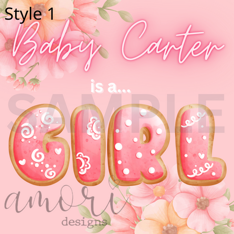 Digital File- Baby Gender Reveal